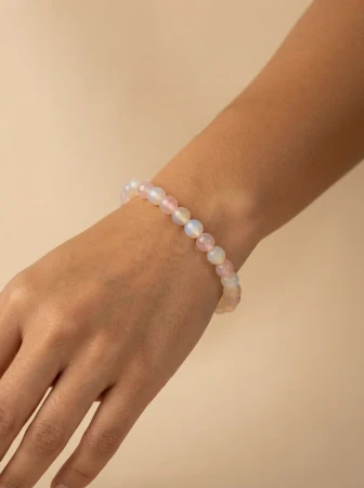 Szklana bransoletka w pastelowych odcieniach